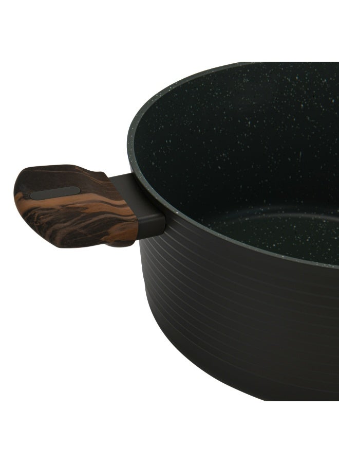 Fissman Stockpot Cuisine 24x12cm/4.6 Ltr With Glass Lid (Aluminium With Non-Stick Coating) - Image 5